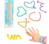 12pcs Silicone Sensory Toy - Small Sensory Sticks, Sensational Fidget Toys Pack, Autism Adhd Fidget Toy Set, Calming Sensational Tools for Stress Relief