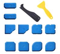 12Pcs Silicone Tools, Caulking Tool, Sealant Accessories, Sealant Accessories, Silicone Applicator Tool, Assistive devices for Finishing Kitchen/Tile/Bathroom Caulking Sealing Projects