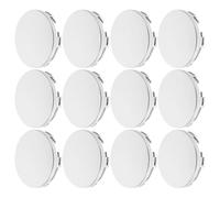 12pcs Silver ABS Snap in Wheel Hub Center Caps for Suv and Truck Rims | Tool Free Installation, Optimized Grip Structure, Garage Fitting, Daily Commuting, Quick Replacement, Cleaner Centres