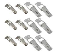 12pcs Silver Iron Spring Loaded Latch Catch for Cabinet Hardware