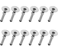 12Pcs Silver Universal Stylus Replacement Disc Tips Round Shape Replaceable Stylus Pen for Touch Screen Stylus Pen Disc Tips,Nice Gifts to Share with Families,Stylus Replacement Tips,Accessories