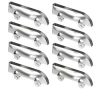 12pcs Sliding Glass Door Roller Steel Window Guide Pulley | Silver Steel Build, Smooth Sliding Action, Strong Load Bearing, for Bookcases and Furniture Doors