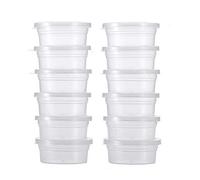 12Pcs Slime Storage Containers Foam Ball Cotton Mud Storage Box Storage Cups Containers With Lids Convenient and nice