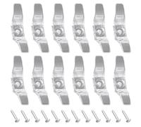 12pcs Small Cord Cleats for Window Blinds, Plastic Holders with Screws to Secure Blind Cords and Prevent Loose Ends