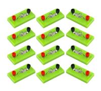 12PCS Small Screw Bulb Socket Lamp Holders Physics Teaching Tool for Science Education School Electrics Experiment Physics Laboratory Supplies