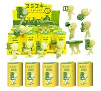 12pcs SMISKI Life worker Series Glow-in-the-dark Doll Blind Box Corner Decorative Tabletop Model Christmas Toy Surprise Gifts RANDOM 8PCS