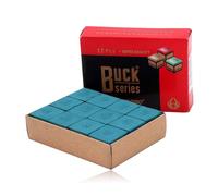 12Pcs Snooker Cues Chalk,Billiard Cue Chalk Pool Chalk Cubes Billiard Chalk Pool Table Chalk,Blue Pool Cue Billiard Chalk NoSlip Oily Powder Pool Chalk Table Accessories for Games Tournaments,Sports