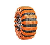 12pcs Snow Tire Chains for Nissan Terrano Patrol Ariya Leaf 370Z, Adjustable Anti-Slip Tire Zip Ties for Winter, Portable Emergency Cable Ties, Reusable Anti Skid Car Winter Wheels Chain