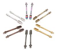 12Pcs Snuff Spoons, Metal Medicine Spoon with Pendants Necklace Loop, Mini Shovel Spoons for Measuring Out Powder, Medicine, Supplements, Salt, Spices (Multicolor)