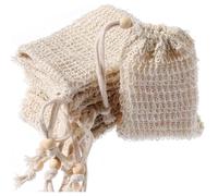 12PCS Soap Bag, Soap Saver with Drawstring, 14x9cm Natural Soap Saver Bag Soap Bar Bag, Soap Bag for Shower, Sisal Soap Bag for Foaming or Drying Soaps