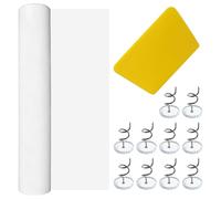 12Pcs Sofa Protectors from Pets, 30cm x 5m Anti-Cat-Scratch Clear Plastic Furniture Protector, Dog Scratching Door Protector, Carpet Protector Roll, Cat Tape for Sofas, Couches, Carpets, Doors