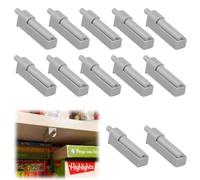 12PCS Soft Close Door Dampers Quiet Closer Buffers Push to Open Door Catches Adjustable Damper for Kitchen Cabinet Home Furniture Trash Can Wardrobe Door Easy Install One-Piece Molding