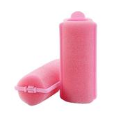 12pcs Soft Sponge Foam Cushion Hair Rollers Hair Curlers Barber DIY Curls Hairdressing Kit Heatless Wave Formers Hair Styling Tools Hair Curlers(Red,4cm)