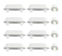 12Pcs Soft Toilet Seat Pads, Quiet Anti Slip Buffer Cushion Set Shock Absorbing Rubber Bumpers for Toilet Seat Comfort(One set of 12)