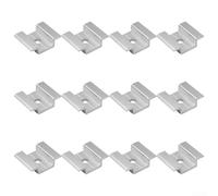 12PCS Solar Panel Mounting Clips, Aluminum Alloy Photovoltaic Bracket,