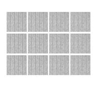 12PCS Sound Sound Absorbing Wall Panels Polyester Textured Soundproof Foam Panels for Bedroom Music Room Decoration