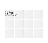 12Pcs Soundproofing Panels 30x30x1cm Square Acoustic Panels Self Adhesive Sound Proofing Foam Panels Hight Quality Acoustic Wall Panels For Studio KTV Home Soundproof Treatment,White