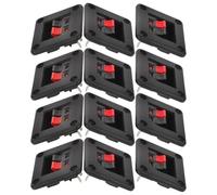 12pcs Speaker Terminal Cups Square Box Connector for Desktop Audio