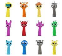 12pcs Sprunki Cartoon Action Figures, S-prunki Cartoon Characters, Colorful Toy Figures for Kids, Sprunki Toys Fun Collectible for Games fan Girls and Boys