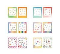12pcs Square Film Border Stickers Compatible with FujiFilm Instax SQ40/SQ1/SQ6/SQ10/SQ20 Instant Camera