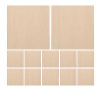 12pcs Square Wood Blanks with Stable Linework and Uniform Density | Singleboard Structure with Strict Right Angles, Smooth Surface, for Home Decor and Art Displays