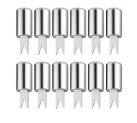 12Pcs Stainless Steel Corn Holder Skewers BBQ Fork for Cooking Barbecue Multipurpose Picnics Corn Cobs Forks Tool on the Cobs Skewers