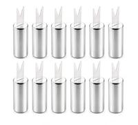 12PCS Stainless Steel Corn on the Cob Skewers - Reusable Holders for BBQ, Camping, Parties & Kitchen - Durable Easy-Serving Sweetcorn Forks