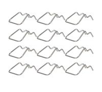 12pcs Stainless Steel Display Rack Hook Pegboard Hook Silver for Goods and Sports Equipment Displaying or Garage Storage