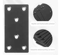 12pcs Stainless Steel Flat Corner Straight Mending Plates Designed for Secure Furniture Repair with Multi Hole Support for Strong Connections