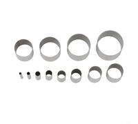 12Pcs Stainless Steel Hole Punch Cutter Kit with Storage Case for Various Craft Materials Including Clay, Paper, Dough, Sugar, Gum Paste, and Candles