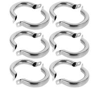 12pcs Stainless Steel Pot for Side Handle Replacement Steamer Pan | Silver Finish, Easy Installation, Ergonomic Grip, Portable Design, Comfortable Hold for Cookware Repairs