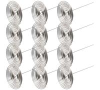 12pcs Stainless Steel Tea Pot Spout Strainer with Spiral Spring Hook | Silver Curved Design, Easy to Clean and Heat Resistant Use, for Loose Tea and Herbal Infusions