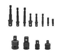 12pcs Steel Socket Adapter Set Impacts Prepared Drill Bit Extension Manual Repair for Efficient Use in Multiple Scenarios Anti Slip Design Adapter