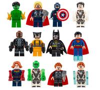 12pcs Steel Spider Man Building Block Super Hero Monitor Minifigures Fit Lego