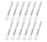 12pcs Steel Window Screen Plunger Pins with ABS Caps, Spring Assisted Security Latches for Secure Installation Steel Window Clips
