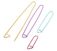 12pcs Stitch Holders Knitters Crochet Kit Knitting Needles Safety Pins for Clothing Yarn Stitch Holder Large Yarn Ring Threader for Knitting