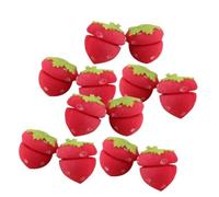 12pcs Strawberry Heatless Curlers for Short Hair, Hair Sponge Rollers Modeling Tool for Women.