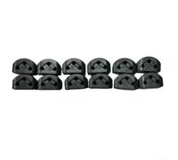 12pcs String Retainer Guide For Classical Guitar Ukulele Flamenco Parts White Black Brown Composite Material 1.2mm Hole Diameter Long Lasting Kit(Black)