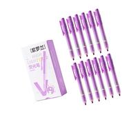 12Pcs Student Study Fluorescent Highlighters Colorful Gentle on Eyes Fluid Inks Flows for Textbook Annotation and Smooth Writing Fluorescent Pen