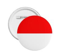 12Pcs Support Indonesia Round Button Badge I Stand With Indonesia Pin Indonesian Flag Design Medium