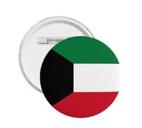 12Pcs Support Kuwait Round Button Badge I Stand With Kuwait Pin Kuwaiti Flag Design Medium