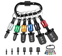 12PCS Swage Tool HVAC Repairing Set with Bit Holders, Air Conditioner Copper Tube Expander Swaging Tool Drill Bit Copper Pipe Swage, 1/4'', 3/8'',1/2'',5/8'',3/4'',7/8'' Bits Set (12PCS)