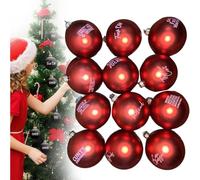 12PCS Sweary Bauble Bundle, 2025 Christmas Ball Ornaments, Funny Sweary Gag Xmas Hanging Ornaments, Novelty Offensive Tree Bauble Ornament, Exchange Gifts for Adults