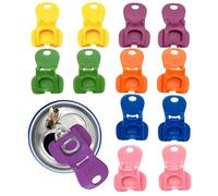 12Pcs Tab Opener and Drink Protector, Easy Can Opening, Reusable Soda Can Opener with Cover Function, Portable Ring Pull Opener for Beer Cola, Soda,Ideal for for BBQ Camping Picnic Party