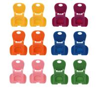 12pcs Tab Opener & Drink Protector - Ring Pull Can Opener Aid Soda Can Tab Opener Tool, Drinks Can Opener with Hole Beverage Barricade Covers for Coke Beer Soda (6 Colors)