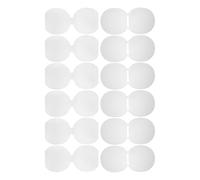 12pcs Table Tennis Racket Rubber Protector Double Sided PVC Film | Connected Cutout Design, Full Coverage Fit, Reduces Wear, Portable for Matches and Transportation