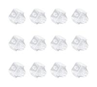 12pcs Tape Dispenser Core, Plastic Tape Dispenser Insert Cellotape Dispenser Roll Insert Core Tape Dispenser Parts for School Office Home Supplies (Transparent)