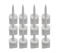 12pcs Target Nails for Paper Arrows Compatible with Recurve Bow Outdoor Hunting and Target Practice Made from ABS Material (White)