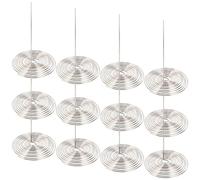 12pcs Tea Pot Spout Filter Stainless Steel Swirl Spring Hook | Loose Leaf and Herbal Infusions, Easy Rinsing and Break Resistant, Silver Finish for Home Tea Ceremony Practice