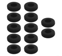 12pcs Tennis String Dampeners 2.1cm Silicone Vibration Reducer(black)
